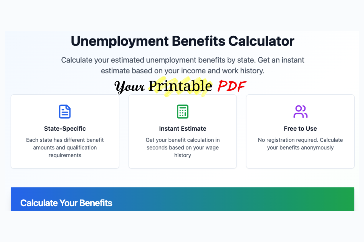 unemployment calculator